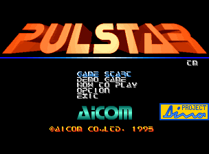 Pulstar title screen