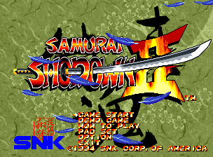Samurai Shodown II title screen