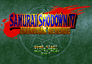 Samurai Shodown IV: Amakusa's Revenge title screen