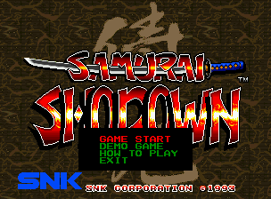 Samurai Shodown title screen