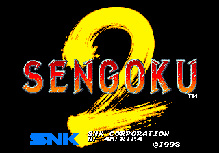 Sengoku 2 title screen
