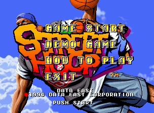 Street Hoop title screen