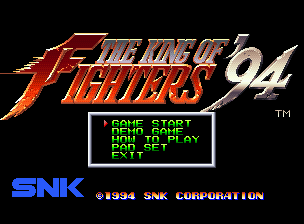 The King of Fighters '94 title screen