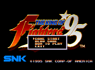 The King of Fighters '95 title screen