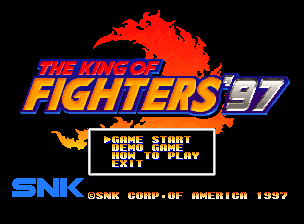 The King of Fighters '97 title screen