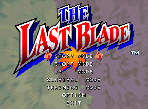 The Last Blade title screen
