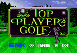 Top Player's Golf title screen