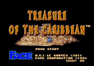 Treasure of the Caribbean title screen