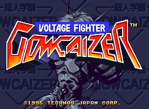 Voltage Fighter Gowcaizer title screen