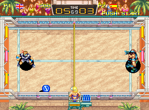 Windjammers gameplay screenshot