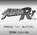 King of Fighters R-1 title screen