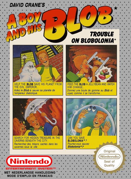 A Boy and His Blob: Trouble on Blobolonia (David Crane's) box art