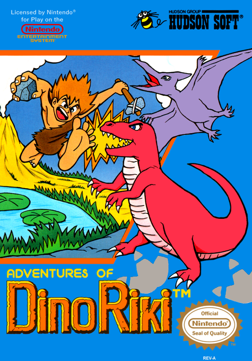 Adventures of Dino Riki box art