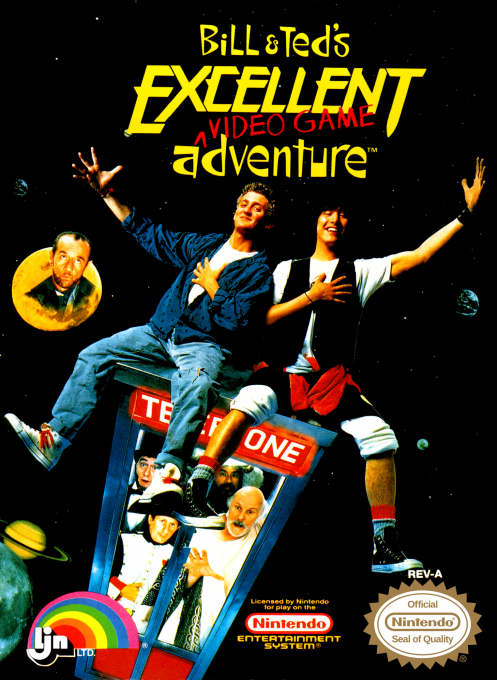 Bill & Ted's Excellent Video Game Adventure box art