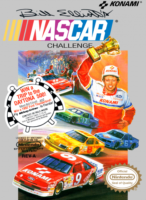 Bill Elliott's NASCAR Challenge box art