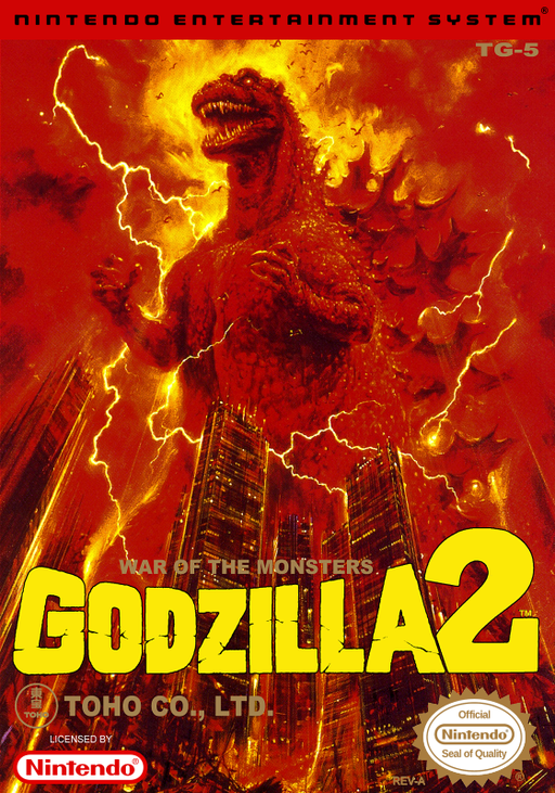 Godzilla 2: War of the Monsters box art