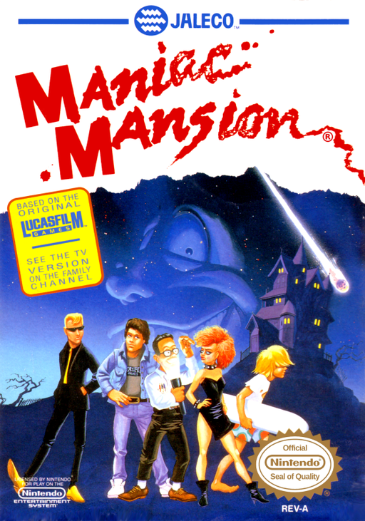 Maniac Mansion box art