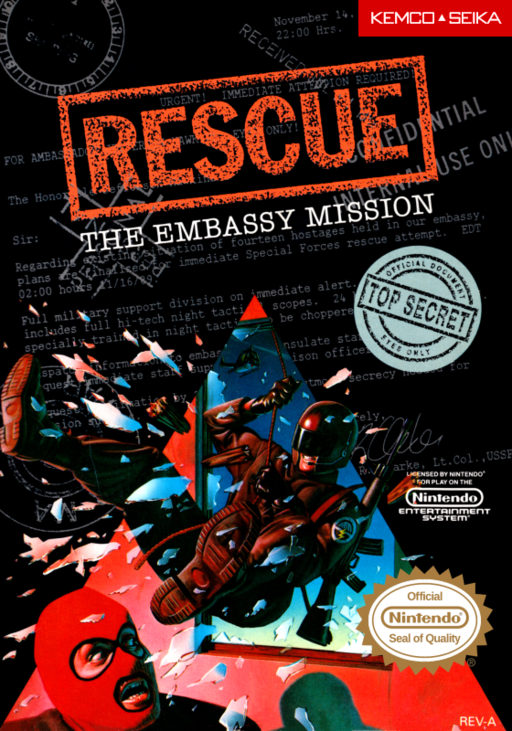 Rescue: The Embassy Mission box art