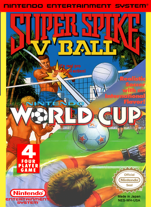Super Spike V'Ball/Nintendo World Cup box art