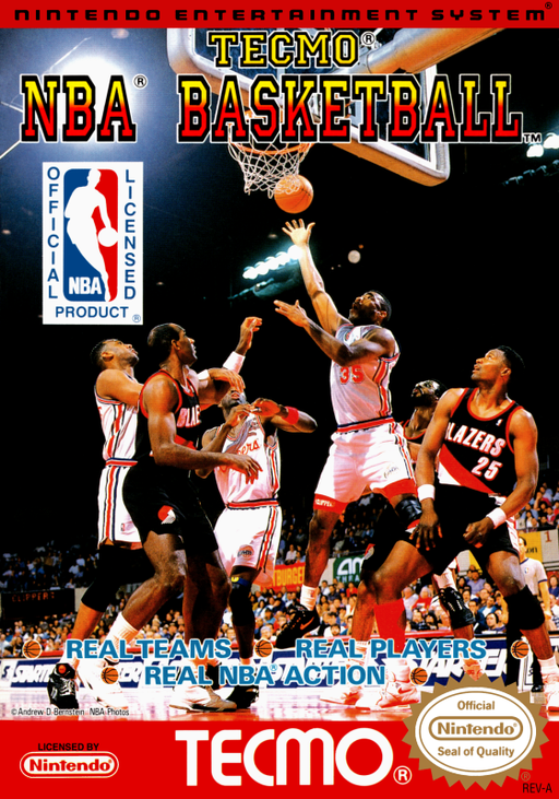 Tecmo NBA Basketball box art