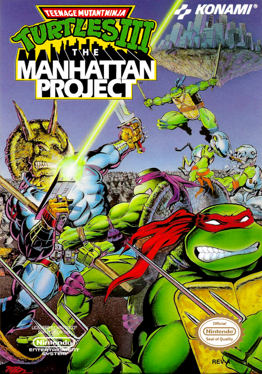 Teenage Mutant Ninja Turtles III: The Manhattan Project box art