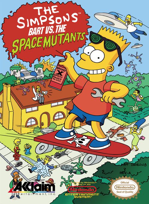 The Simpsons: Bart vs. The Space Mutants box art