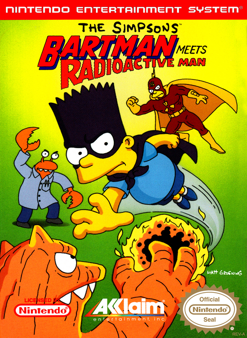 The Simpsons: Bartman Meets Radioactive Man box art