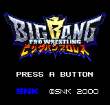 Big Bang Pro Wrestling title screen