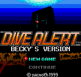 Dive Alert: Becky's Version title screen