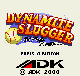 Dynamite Slugger title screen