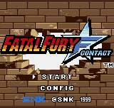 Fatal Fury First Contact (Best Collection) title screen