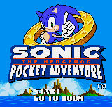 Sonic the Hedgehog Pocket Adventure title screen