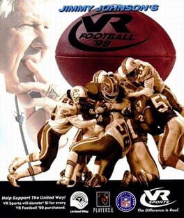 Jimmy Johnson's VR Football '98 box art