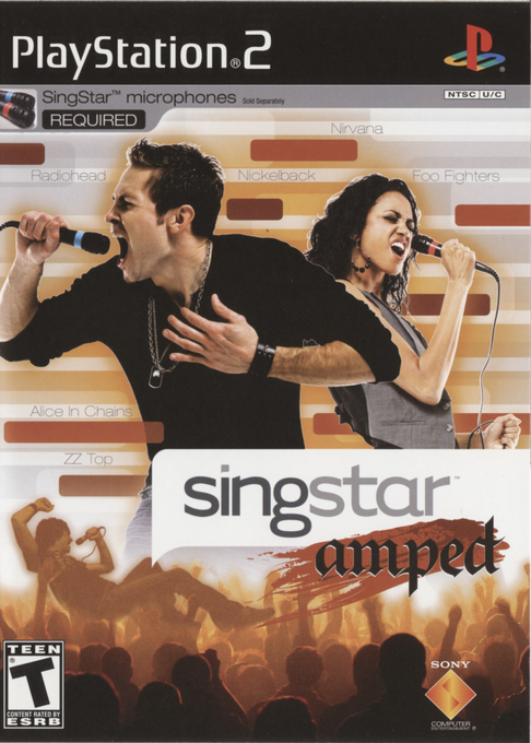 SingStar: Amped box art