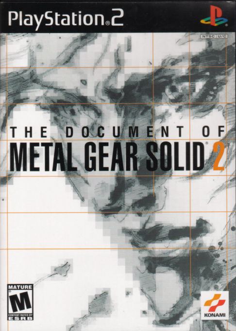 The Document of Metal Gear Solid 2 box art