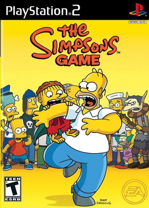 The Simpsons Game box art