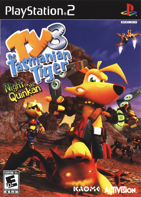 Ty the Tasmanian Tiger 3: Night of the Quinkan box art