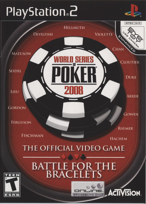 World Series of Poker 2008: Battle for the Bracelets box art