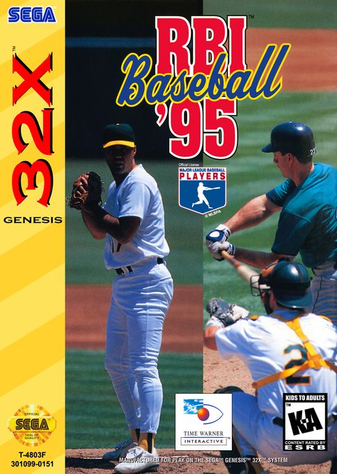 RBI Baseball '95 box art