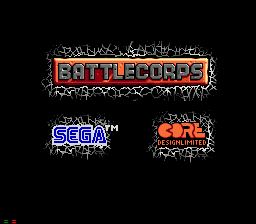 BattleCorps title screen