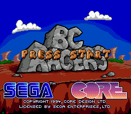 BC Racers title screen