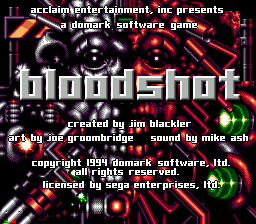 Bloodshot title screen