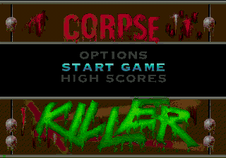Corpse Killer title screen