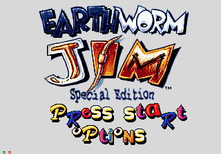 Earthworm Jim: Special Edition title screen