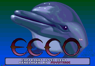 Ecco the Dolphin title screen