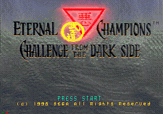 Eternal Champions: Challenge from the Dark Side title screen