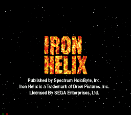 Iron Helix title screen