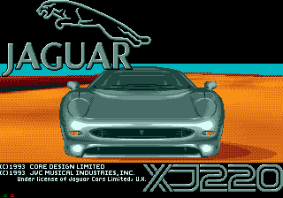 Jaguar XJ220 title screen