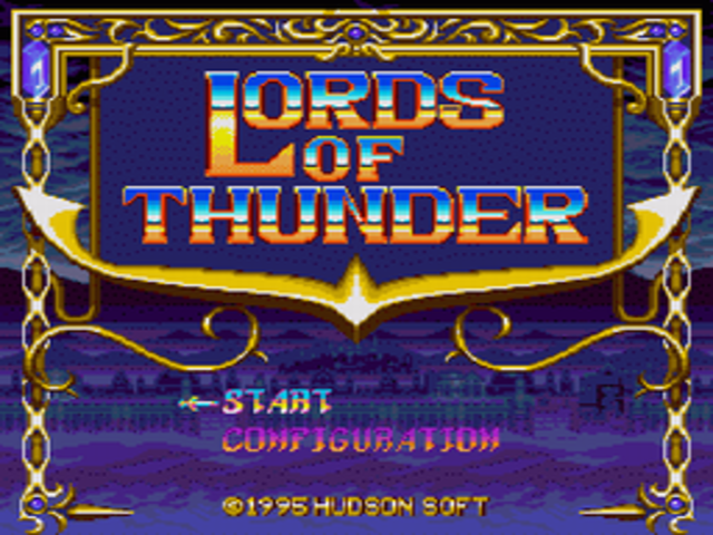 Lords of Thunder title screen