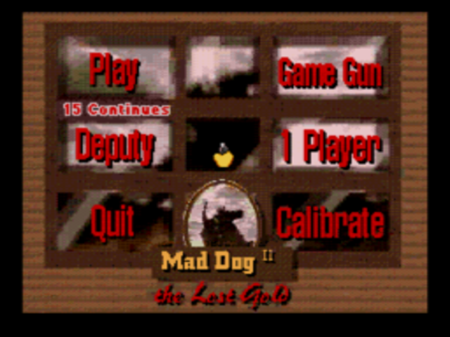 Mad Dog II: The Lost Gold title screen